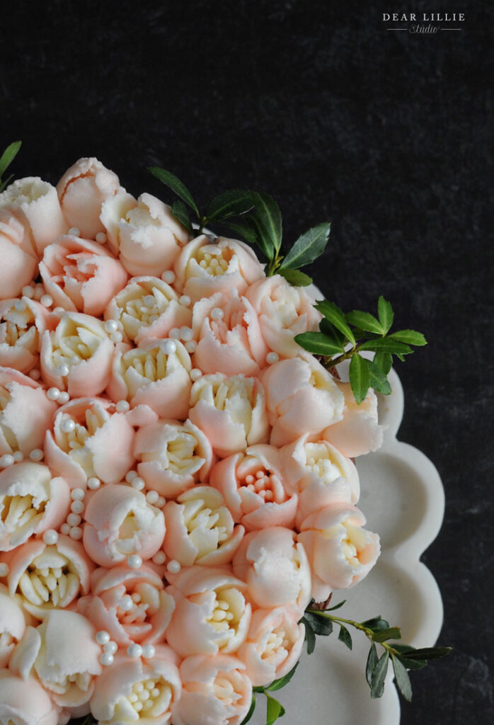 pink tulip cake 