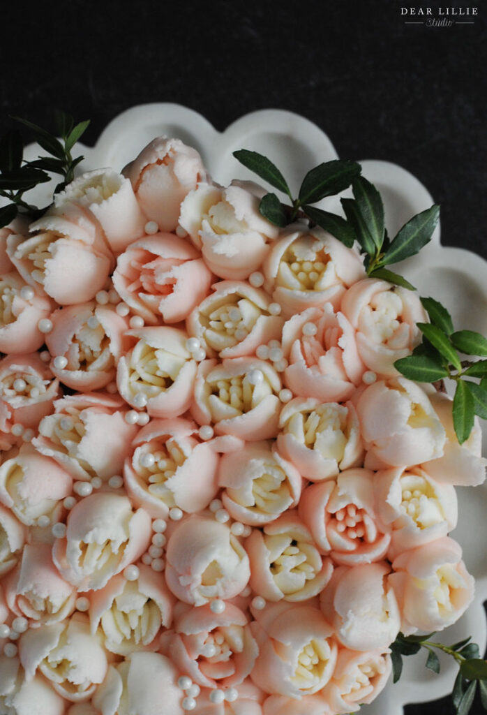 pink tulip cake 