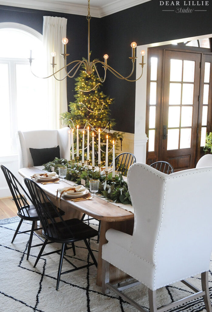 Christmas dining room